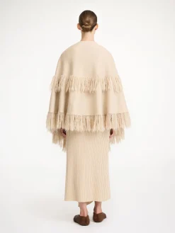 By Malene Birger Knitwear | Coats & Jackets^Dixi Wool Poncho Old Beige