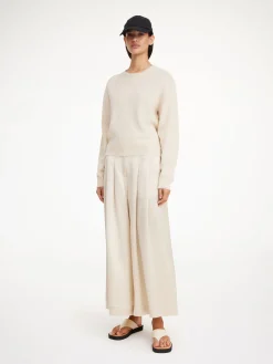 By Malene Birger Trousers^Dorite Wide-leg Trousers Oyster Gray
