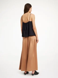 By Malene Birger Trousers^Dorite Wide-leg Trousers Tobacco Brown