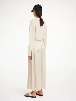 By Malene Birger Trousers^Dorite Wide-leg Trousers Oyster Gray