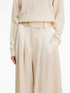 By Malene Birger Trousers^Dorite Wide-leg Trousers Oyster Gray