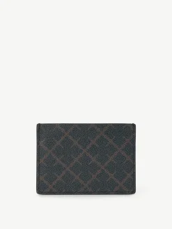 By Malene Birger Wallets & Cardholders^Elia Printed Cardholder Dark Chokolate