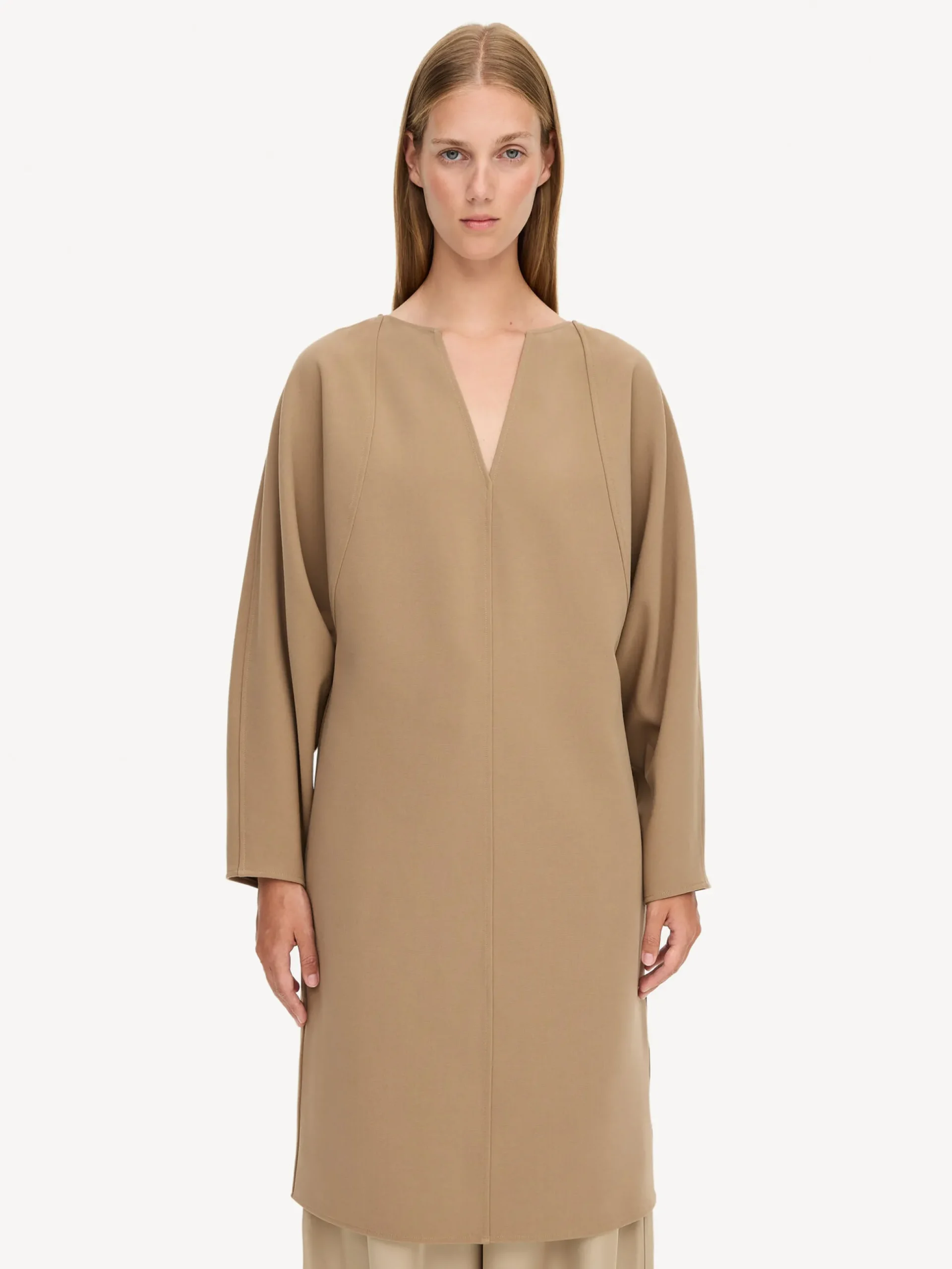 By Malene Birger Dresses^Elvina Midi Dress Elmwood Beige