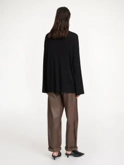 By Malene Birger Tops^Fayeh Oversized Longsleeve Black