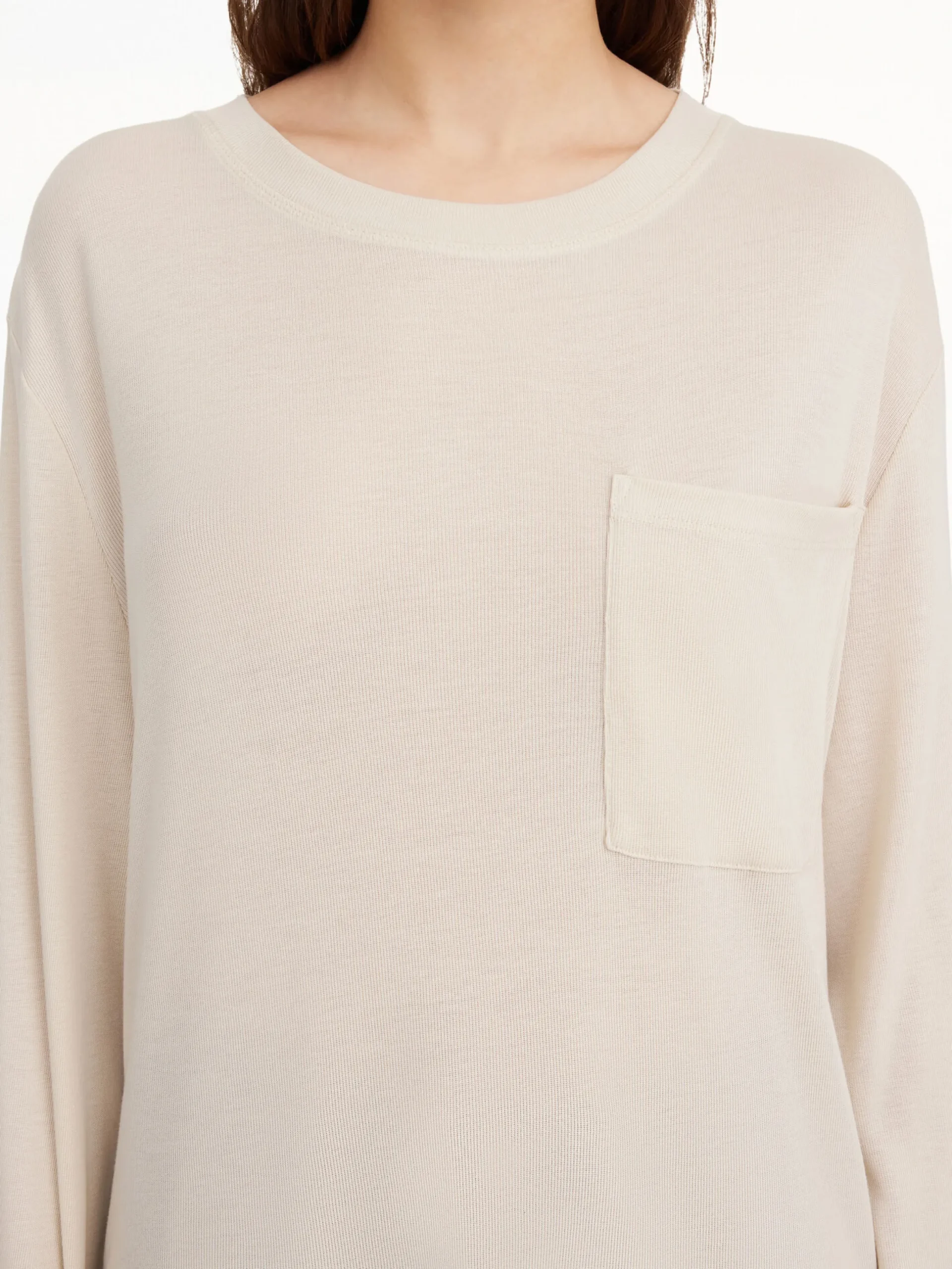 By Malene Birger Tops^Fayeh Oversized Longsleeve Oyster Gray