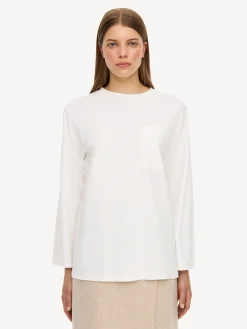 By Malene Birger Tops^Fayeh Oversized Longsleeve Soft White