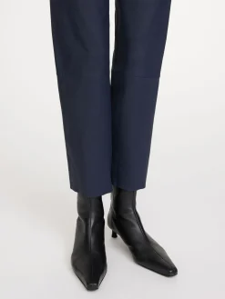 By Malene Birger Trousers^Florentina Leather Trousers Navy Blazer