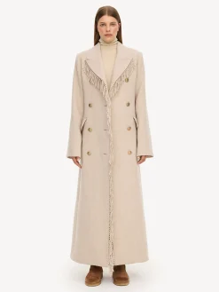 By Malene Birger Coats & Jackets^Gardeniia Fringed Coat Mojave Desert