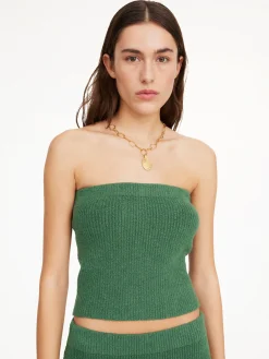 By Malene Birger Knitwear^Giovania Bandeau Top Comfrey