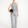 By Malene Birger Trousers^Igda Straight-leg Trousers Grey Melange