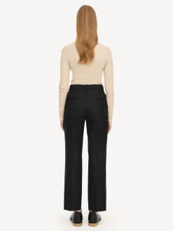 By Malene Birger Trousers^Igda Straight-leg Trousers Black