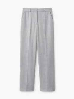 By Malene Birger Trousers^Igda Straight-leg Trousers Grey Melange