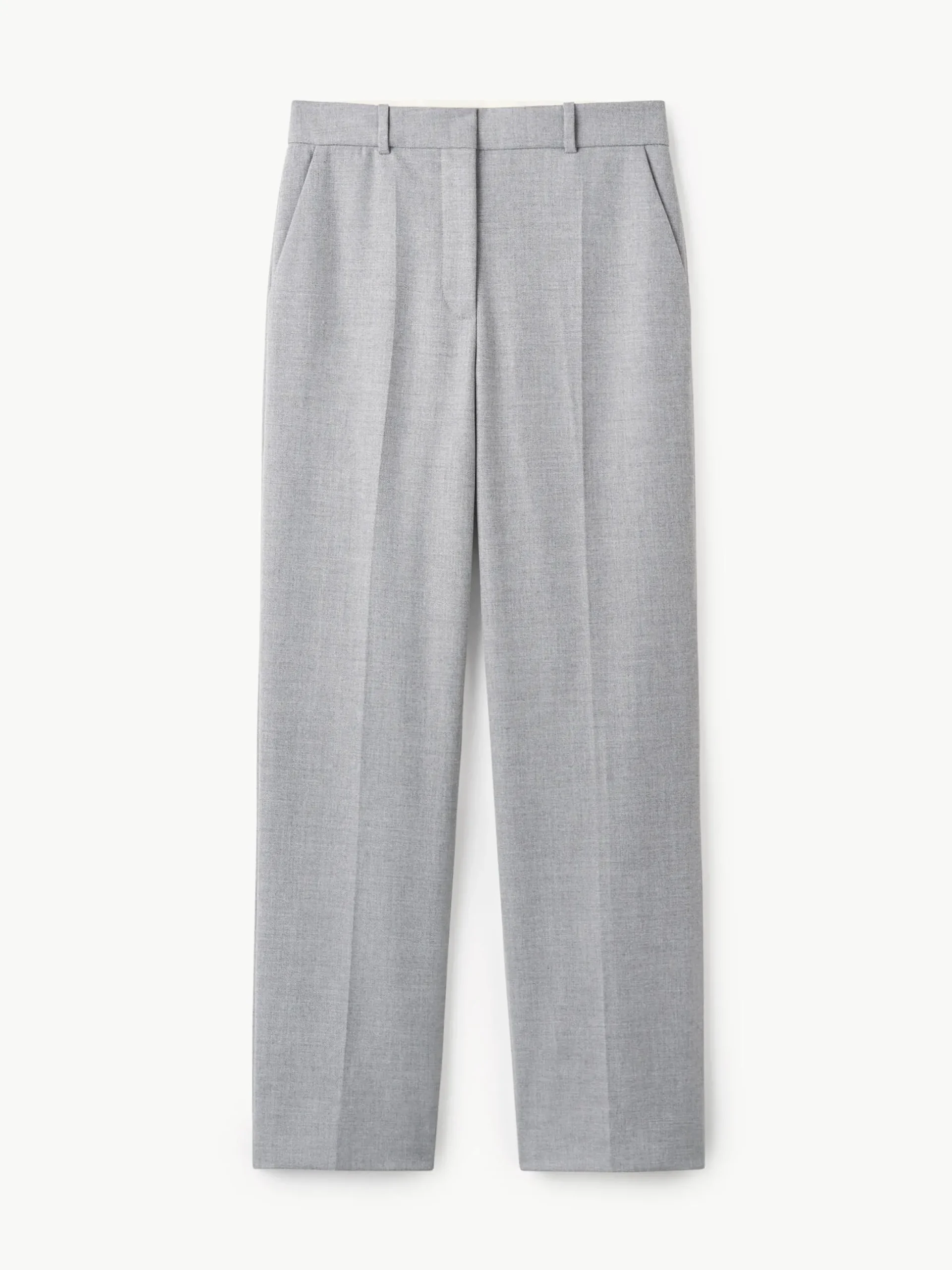 By Malene Birger Trousers^Igda Straight-leg Trousers Grey Melange