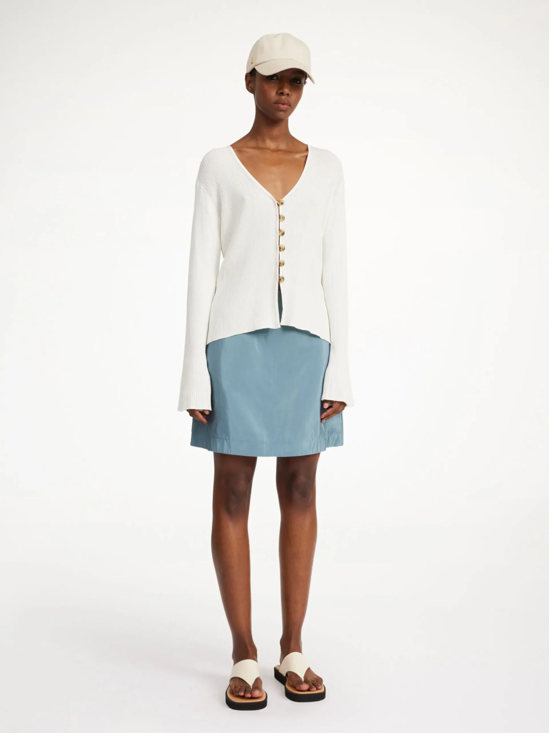 By Malene Birger Skirts^Isabele Mini Skirt Cool Water