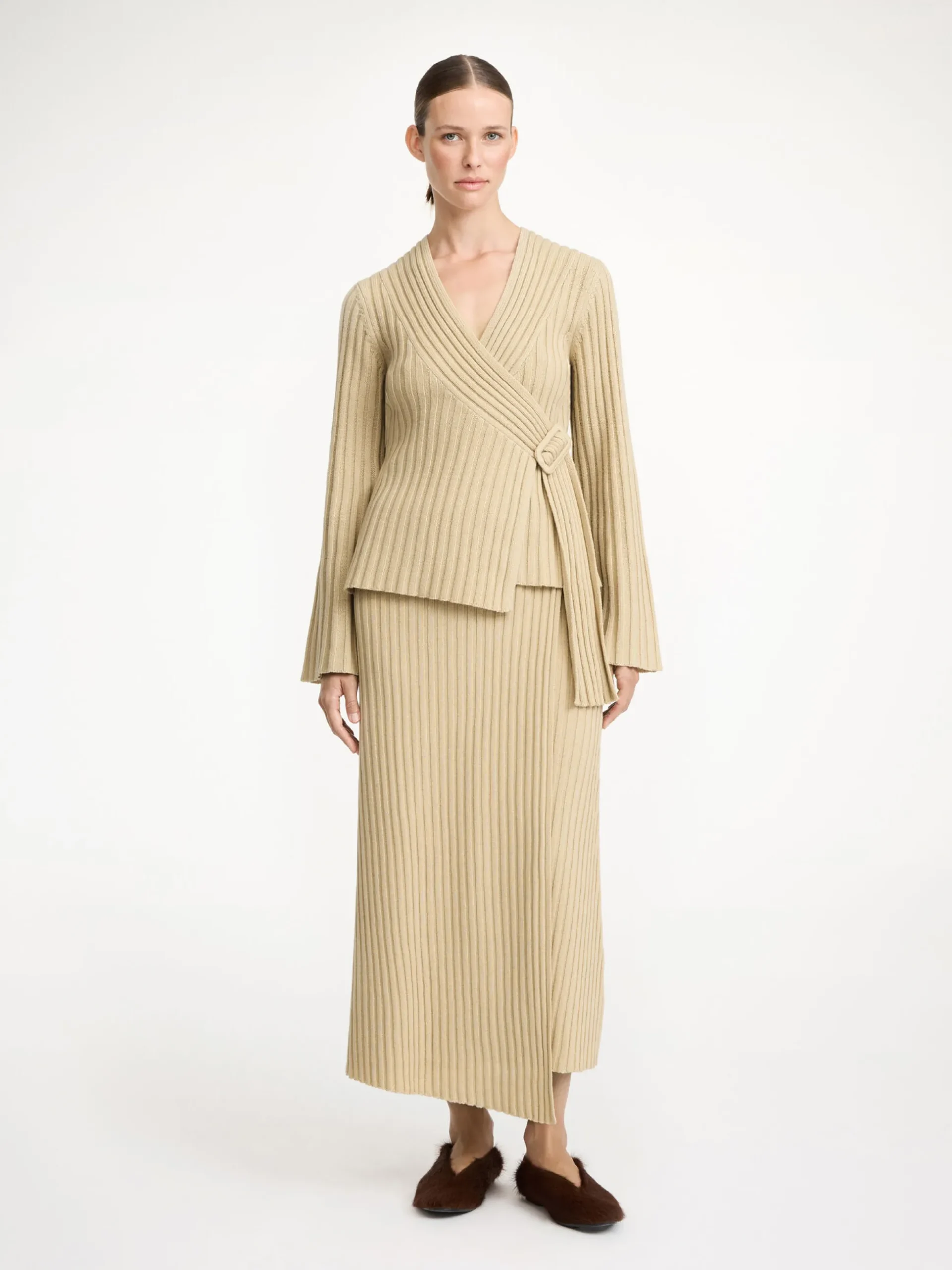 By Malene Birger Knitwear^Jeyda Wool Sweater Old Beige