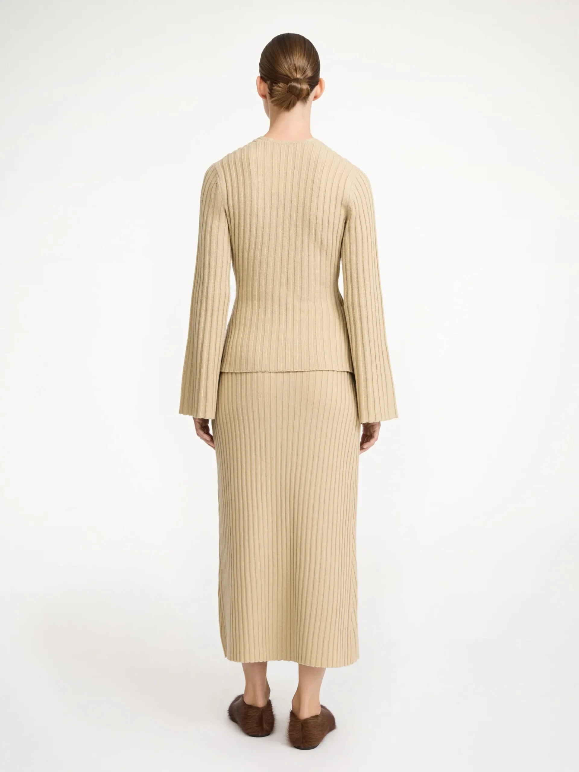 By Malene Birger Knitwear^Jeyda Wool Sweater Old Beige