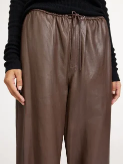 By Malene Birger Trousers^Joanni Leather Trousers Warm brown