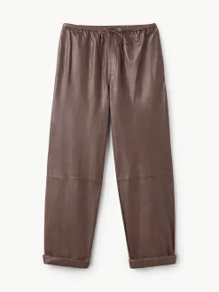 By Malene Birger Trousers^Joanni Leather Trousers Warm brown