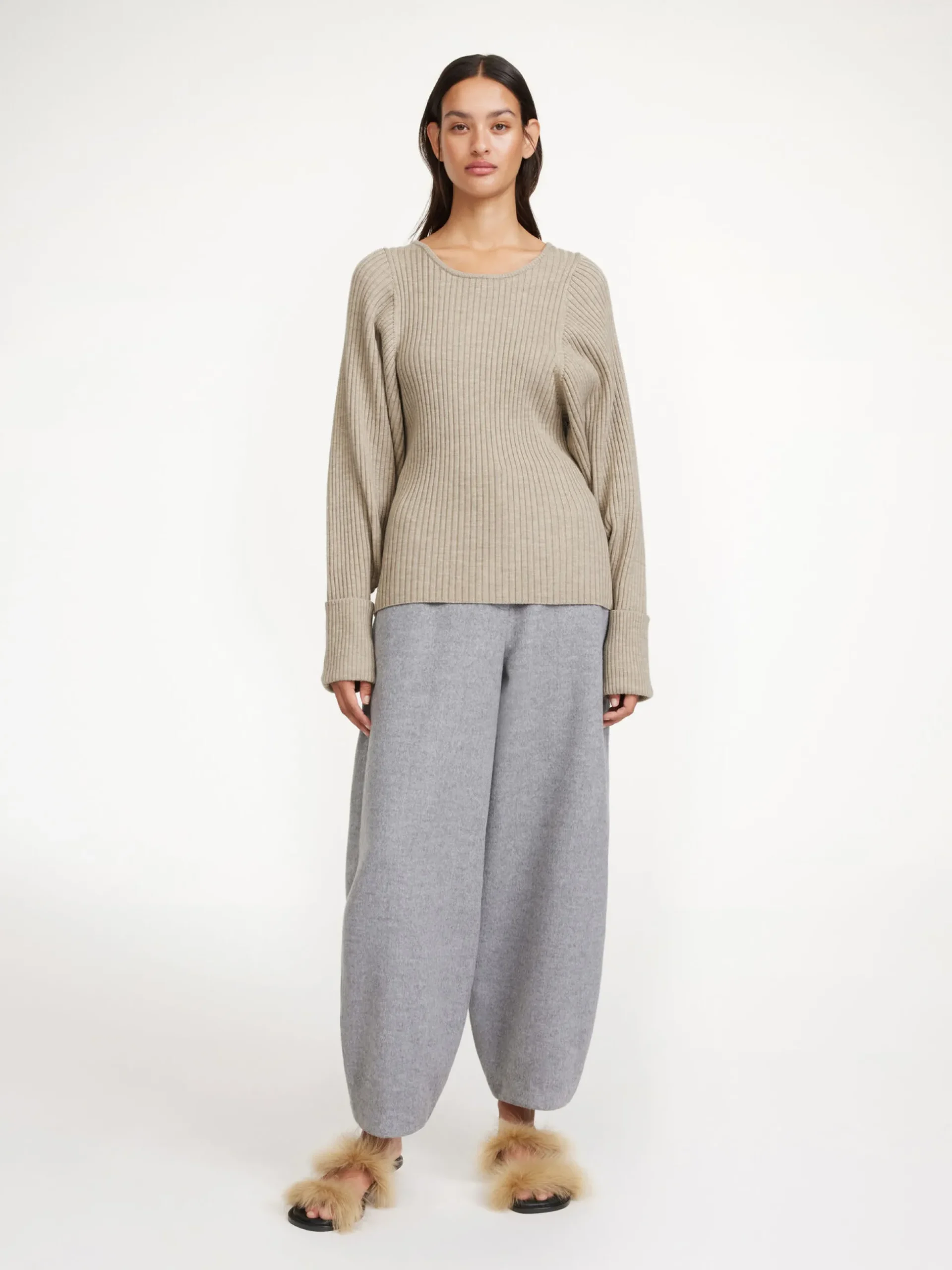 By Malene Birger Knitwear^Kadence Wool Sweater Old Beige
