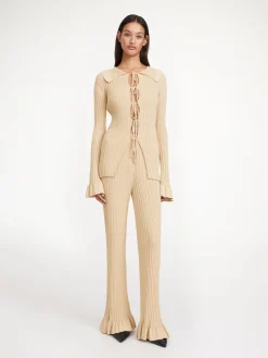 By Malene Birger Knitwear | Trousers^Kenzie Trousers Warm Sand