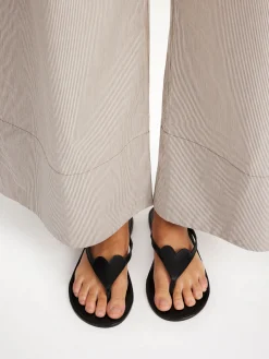 By Malene Birger Shoes^Ladina Leather Sandals Black