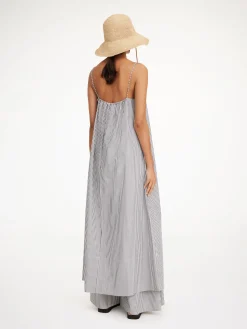 By Malene Birger Dresses^Lanney Organic Cotton Maxi Dress Navy stripe