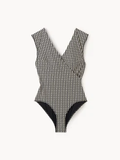 By Malene Birger Swimwear^Lemooria Swimsuit Black monogram