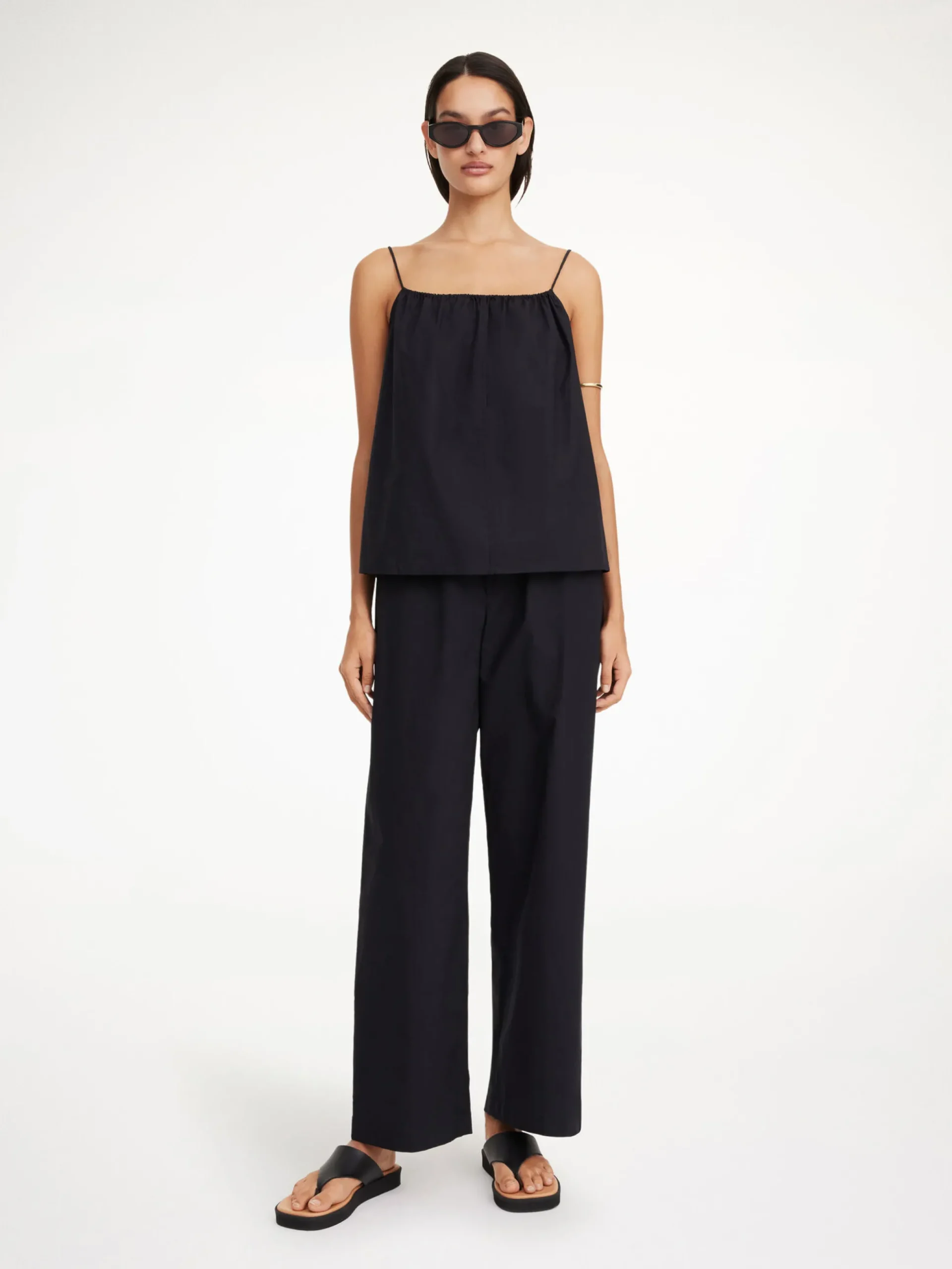 By Malene Birger Shirts & Blouses^Leonnes Organic Cotton Top Black