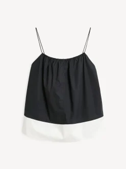 By Malene Birger Shirts & Blouses^Leonnes Organic Cotton Top Block stripe black white