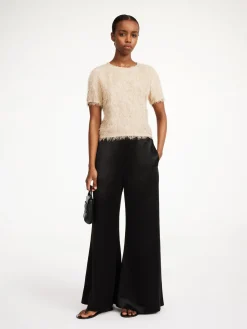 By Malene Birger Trousers^Lucee Flared Trousers Black