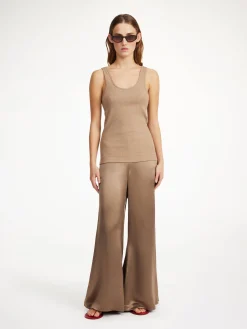 By Malene Birger Trousers^Lucee Flared Trousers Shitake