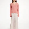 By Malene Birger Trousers^Lucee Flared Trousers Off white monogram