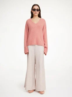 By Malene Birger Trousers^Lucee Flared Trousers Off white monogram