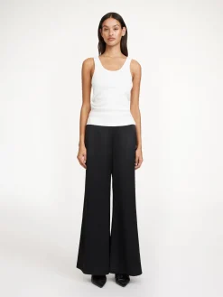 By Malene Birger Trousers^Lucee Flared Trousers Black