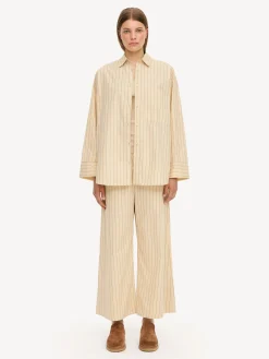 By Malene Birger Trousers^Luisa High-waisted Trousers Pinstripe