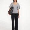 By Malene Birger Tops^Lunai T-shirt Grey Melange