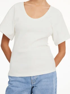 By Malene Birger Tops^Lunai T-shirt Soft White