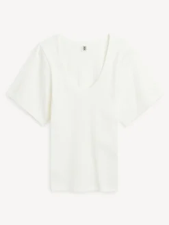By Malene Birger Tops^Lunai T-shirt Soft White