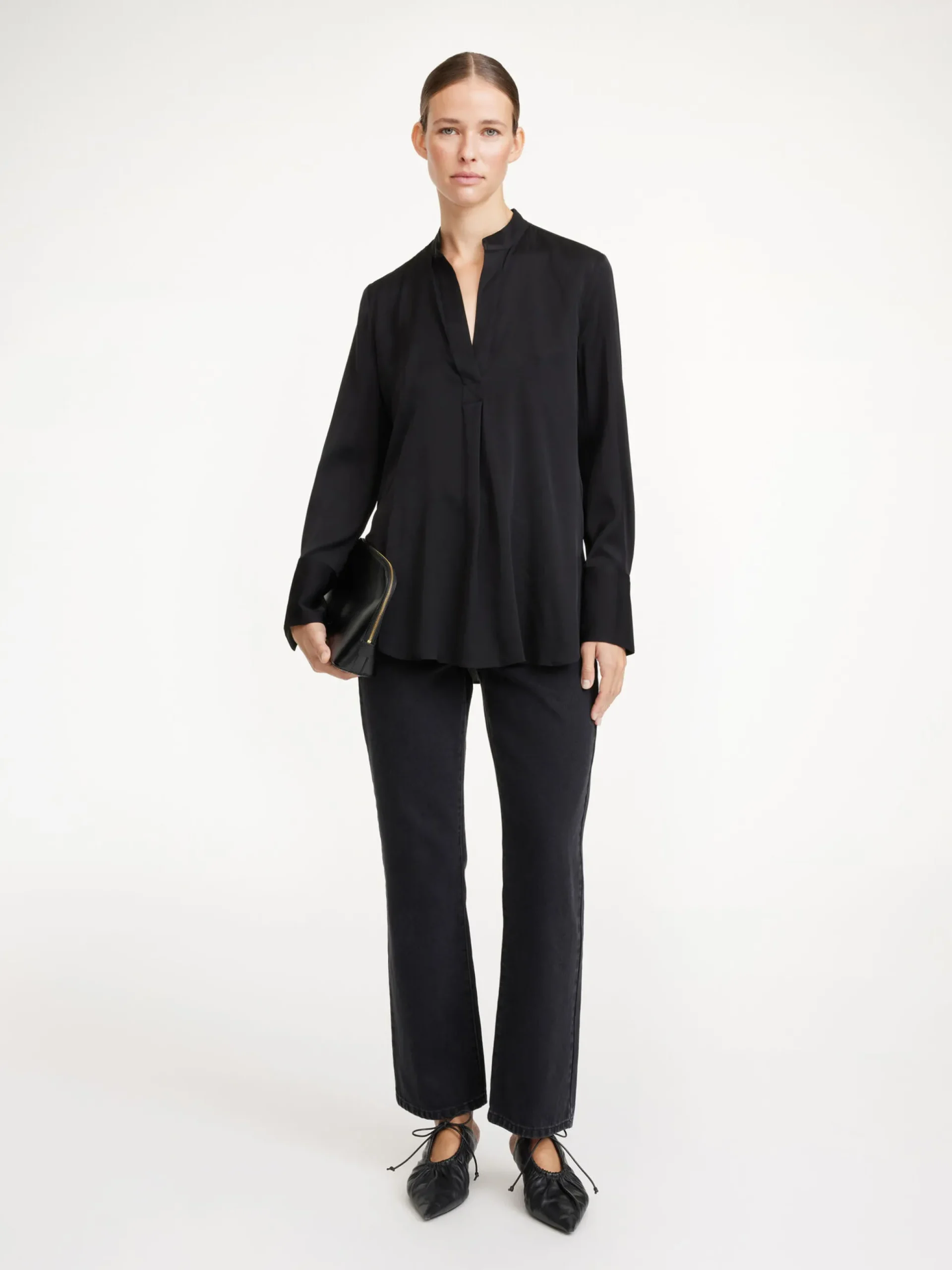 By Malene Birger Shirts & Blouses^Mabillon Silk Shirt Black