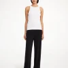 By Malene Birger Trousers^Mandala Wide-leg Trousers Black