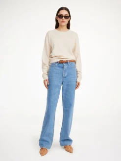 By Malene Birger Knitwear^Mantea Merino-blend Sweater Oyster Gray