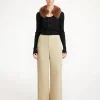 By Malene Birger Trousers^Marchei High-waist Trousers Warm Sand