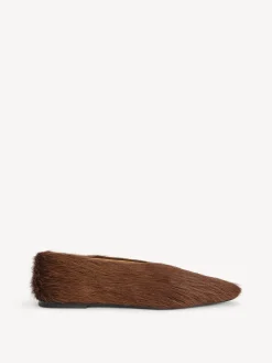 By Malene Birger Shoes^Merina Leather Flats Warm brown