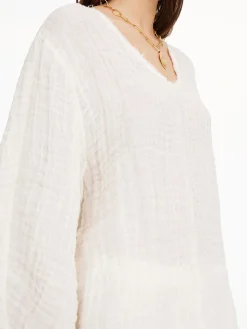 By Malene Birger Shirts & Blouses^Mikala Organic Linen Blouse Pure White