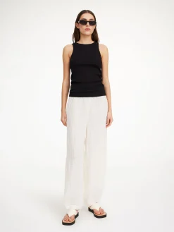By Malene Birger Trousers^Mikele Organic Linen Trousers Pure White