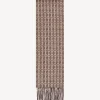 By Malene Birger Scarves^Monni Wool-blend Scarf Grey Brown Melange