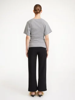 By Malene Birger Trousers^Normann High-waist Trousers Black
