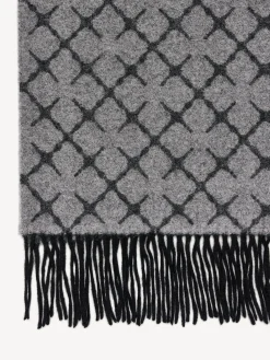 By Malene Birger Scarves^Ortega Cashmere-blend Scarf Light Grey Melange