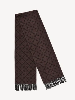 By Malene Birger Scarves^Ortega Cashmere-blend Scarf Dark Chokolate