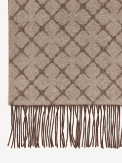 By Malene Birger Scarves^Ortega Cashmere-blend Scarf Grey Brown Melange